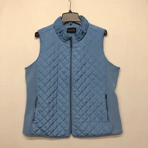 41 Hawthorn Women Quilted Vest Jacket Full Zip Size 2X Blue M137 -18 - Picture 1 of 14