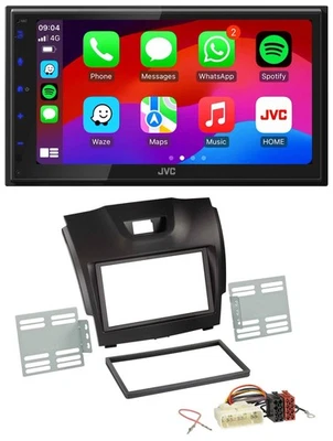 JVC Bluetooth 2DIN MP3 DAB USB Autoradio für Isuzu D-Max ab 2012 dunkelgrau - Bild 1 von 4