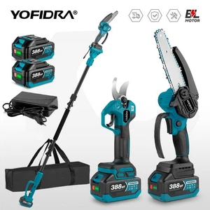 6'' Teleskopisch Kettensäge Akku Astschere Hochentaster Mit 2Akku & Tragetasche - Bild 1 von 22