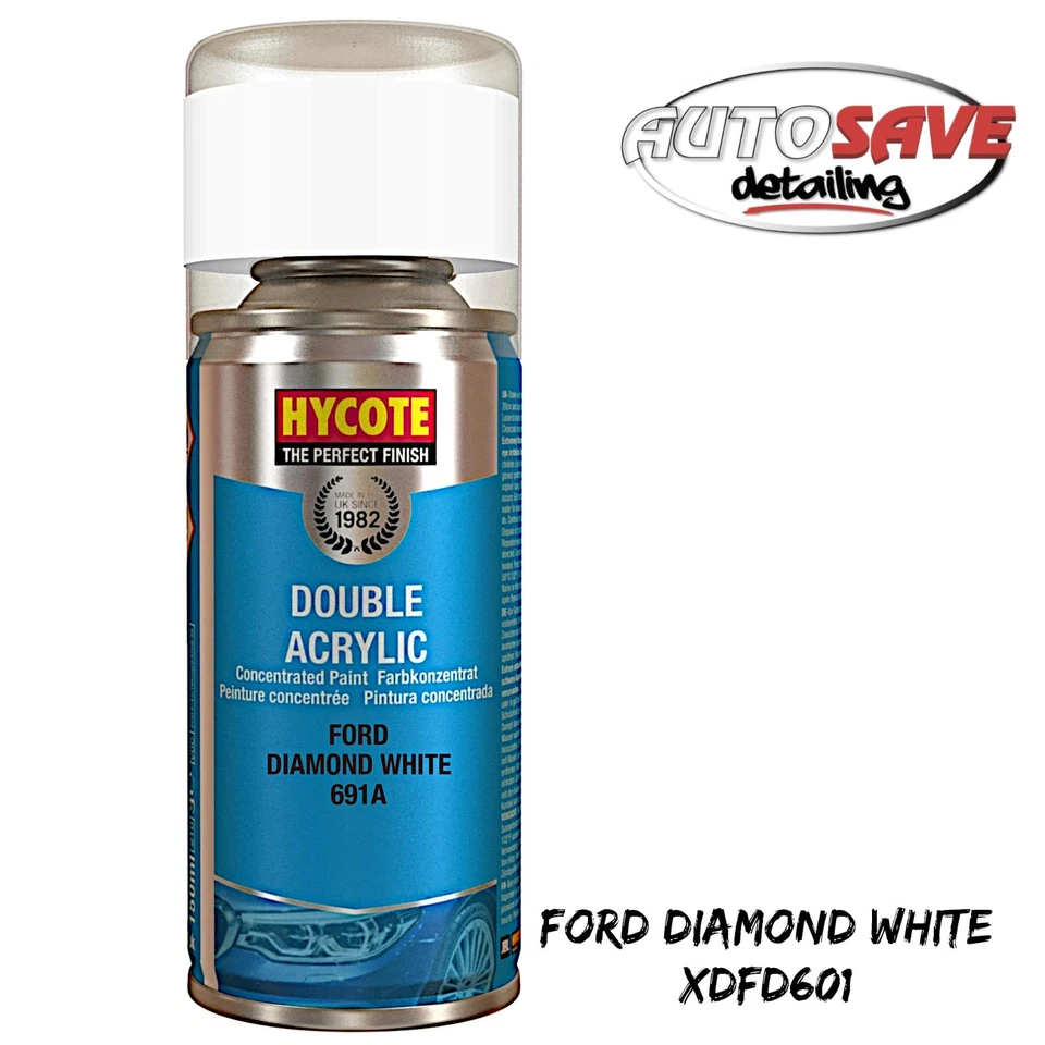 Hycote - Ford Diamond White Spray Paint - 150ml XDFD601 Aerosol