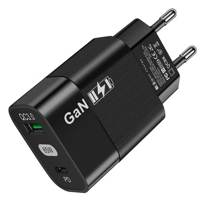 Schnell 65W GaN Ladegerät USB C Typ C Netzteil Europäischer Stecker Für Samsung - Bild 1 von 4