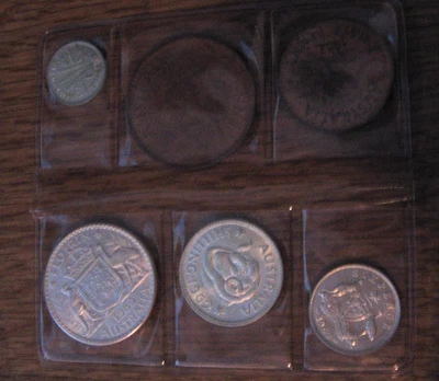Australia. Juego de seis monedas ejemplares 1962. sin circular Foto 1 de 3