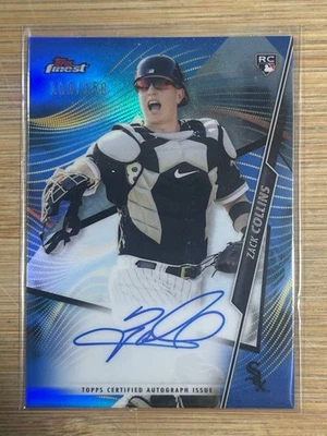 2020 Topps Finest - Autographs Zack Collins #FA-ZC Blue Refractor /150 (AU, RC) - Image 1 of 2