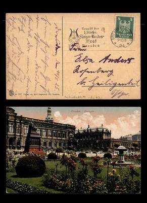 Mayfairstamps Germany 1925 Dresden Alstadt Large Building Postcard aau_50939 - Image 1 of 2