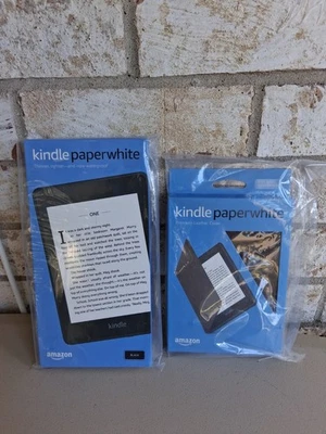 Amazon Kindle Paperwhite (10th Generation) 8GB, Wi-Fi 6" Reader & Cover Bundle - Image 1 of 4