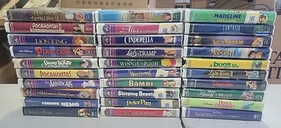 30 - Used Disney VHS Tapes Clamshell Masterpiece Collection Home Video - Pixar  - Image 1 of 4