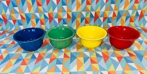 Fiestaware Mix Set Bouillon Bowl 4 Fiesta Small Prep Dessert Fruit Cup FREE ship - Picture 1 of 3