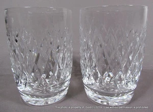 LOT 2 WATERFORD CRYSTAL BOYNE TUMBLER Liquor Glass 12-oz 4/1/2" - Picture 1 of 3