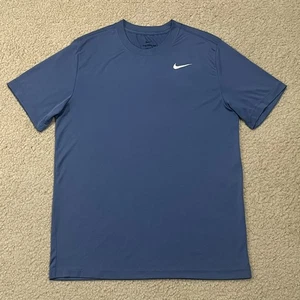 Nike Mens Dri-Fit Legend Fitness T Shirt Blue Size Medium - Picture 1 of 5