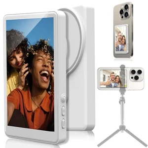 Vlog Selfie Monitor Screen for Phone, Magnetic Mount, 4 inch, Wireless Connec... - Picture 1 of 9