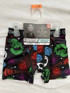 NEW Nightmare Before Christmas Boxer Briefs Boys Athletic Boxer Briefs Size 6 - Picture 1 of 5