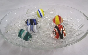 Glas Süßigkeiten Ornamente Set Deko Bunt Akzent Wohndeko - Bild 1 von 4