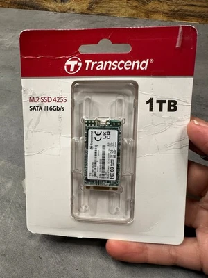 Transcend 1TB M.2 SSD 425S SATA III 6GB/s Solid State Drive TS1TMTS425S - Image 1 of 3