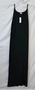 Maxi Vestido Acanalado Mi ami Para Mujer XL NUEVO CON ETIQUETAS Negro Informal Sin Mangas Abertura Espalda - Imagen 1 de 13