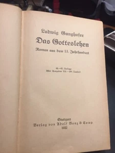 Das Gottesleben 1922 (German Edition) by Ludwig Ganghofer - Picture 1 of 6