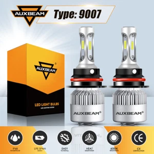 Auxbeam S2 9007 HB5 LED Headlight Bulb for Ford F-150 1992-2003 F-250 1992-1999 - Picture 1 of 12