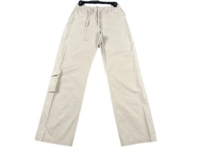 Pantalones cargo Djerf Avenue Ur an Angel para mujer XS beige cordón recto cremallera Foto 1 de 4