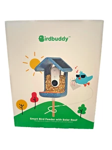 NEW Bird Buddy Smart Bird Feeder With Camera Solar Powered Solar Roof - Picture 1 of 6