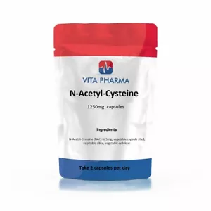 N-Acetyl-Cystein (NAC) 1250mg Kapseln, GESUNDHEIT DER ATMUNG, LEBER & NIEREN - Bild 1 von 2