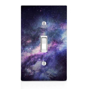 Blue Galaxy, space Light Switch Cover, Cabinet Knob, Home Decor, Renters Decor - Picture 1 of 12