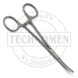 14 cm CRILE HEMOSTAT CURVED SERRATED ARTERY FORCEPS VETERINARY PIERCING TATTOO - Picture 1 of 4