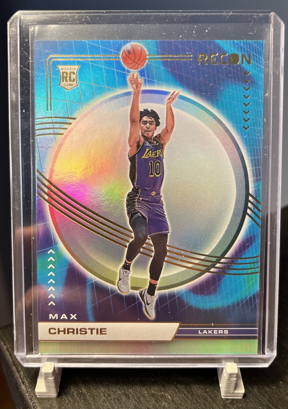 2022-23 Panini Recon Max Christie Holo Rookie RC #206 Los Angeles Lakers