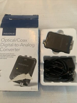 Convertidor óptico/coaxial digital a analógico Insignia NS-HZ313 caja abierta compite Foto 1 de 2