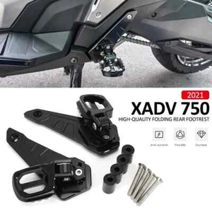 Motorcycle Folding Rear Foot Pegs For HONDA XADV750 2021-2025 Footrest Passenger - Picture 1 of 13