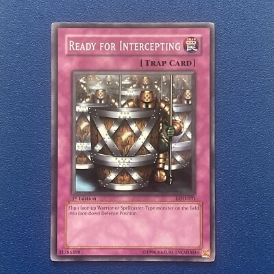 Yu-Gi-Oh! TCG Ready for Intercepting LOD-031 1st Edition LP - Image 1 of 2