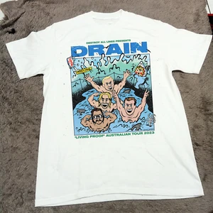 Camiseta blanca de algodón con banda de drenaje regalo para amigos todas las tallas JK752 - Imagen 1 de 3
