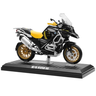 1/12 2021 BMW	R1250 GS Motorcycle Model Diecast Toy Vehicle for Boys Kids Black - Image 1 of 4