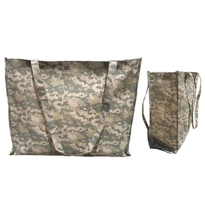 Large Reusable Grocery Shopping Totes Bags Gusset Digital Camo Camouflage 20x16" - Picture 1 of 5