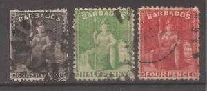 Barbados Sc#42-47 usado Cat Val $59 gtc - Imagen 1 de 1