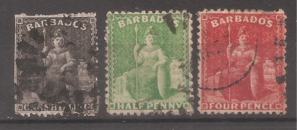 Barbados   Sc#42-47   used   Cat Val $59     - Image 1 of 1