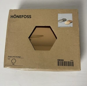 IKEA Honefoss 10 Piece Hexagonal Chrome Brass Mirrors by Julia Treutiger NIB - Picture 1 of 4