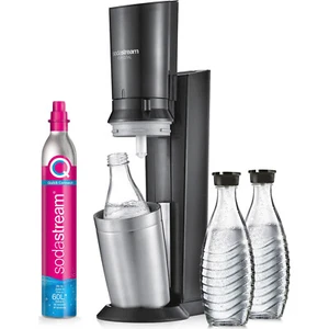 SodaStream Crystal 3.0 Titan Wassersprudler inkl. 1 CO2-Zylinder, 3 Glaskaraffen - Bild 1 von 6
