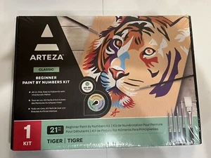 Malen nach Anzahl für Erwachsene 12x16 Zoll 21 Stück Tigerfarbe nach Zahlen Ki... - Bild 1 von 9