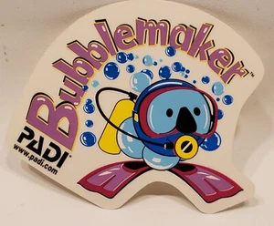 BUBBLEMAKER PADI Sticker Scuba Sport Dive Car Boat Sticker Tank Decal NEW - Picture 1 of 1