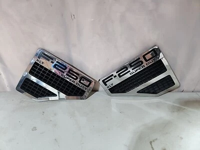 Комплект пара оригинальных суперпрочных эмблем крыла 2008-2010 Ford XLT F250 2009 левое и правое крыло - Изображение 1 из 4