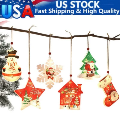 Christmas Tree Decoration Hanging Lights Festive  Atmosphere  Decorative  Lights - Image 1 of 4