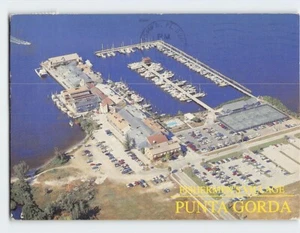 Postcard Aerial View Fisherman's Village Punta Gorda Florida USA - Picture 1 of 2