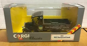 Camión diecast Corgi Classics 820 1929 Thornycroft - East Anglian Fruit Company - Imagen 1 de 1