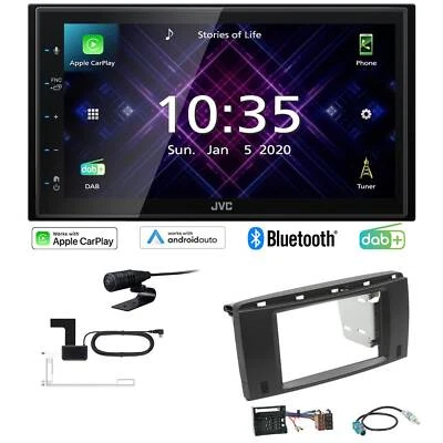 JVC Autoradio Apple CarPlay DAB+ für Mercedes Benz R-Klasse 2006-2012 schwarz - Bild 1 von 4