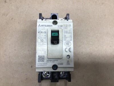Disyuntor Mitsubishi NF30-CS 10 AMP 2 polos 500V 50/60Hz #4016H47 Foto 1 de 2