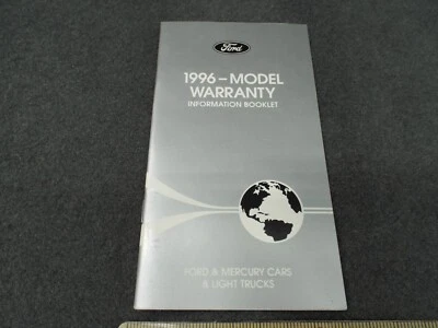 Folleto manual de garantía 1996 Mercury Cougar Grand Marquis Mountaineer Lincoln 96 Foto 1 de 4