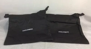 Dolce & Gabbana Drawstring Dust Bag 2pc Set 7 X 7.5” Black - Picture 1 of 4