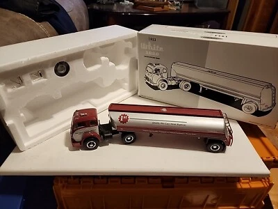 1996 First Gear 1953 White 3000 Tractor With Tank Trailer  #19-0010 New In Box  - Image 1 of 4