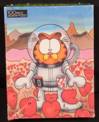 Rompecabezas Garfield 100 Piezas Garfield Astronauta Aliens Completo Muy Buena Co Foto 1 de 4