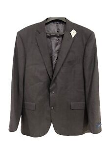 Brooks Brothers 1818 Regent Fit Made in USA  Ashey black Wool jacket 46L/W40 Nwt