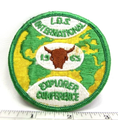 Vintage 1965 LDS Int'l Explorer Conference Jacket Patch Latter Day Saints Mormon - Image 1 of 3
